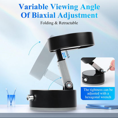 Mobile Phone Vacuum Suction Cup Holder Foldable,Multifunctional Vacuum Suction Phone Holder,Vacuum Suction Car Phone Mount for iphone16/15/14/13/12,Car/Mirror/Gym (Black)